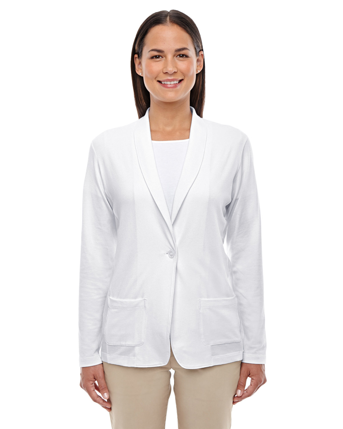 DP462W Devon & Jones Ladies Perfect Fit Shawl Collar Cardigan