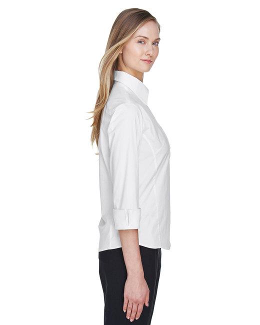 DP625W Devon & Jones Ladies Perfect Fit 3/4-Sleeve Stretch Poplin Blouse DP625W Devon & Jones Ladies Perfect Fit 3/4-Sleeve Stretch Poplin Blouse - Siide Image