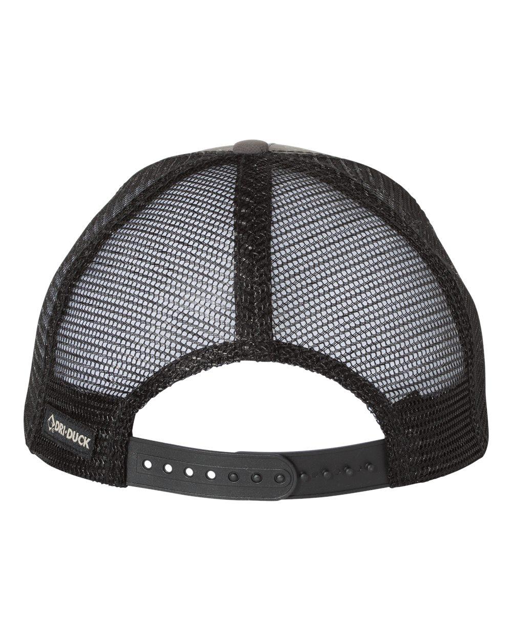 3458 Dri Duck Territory Trucker Cap - Back Image