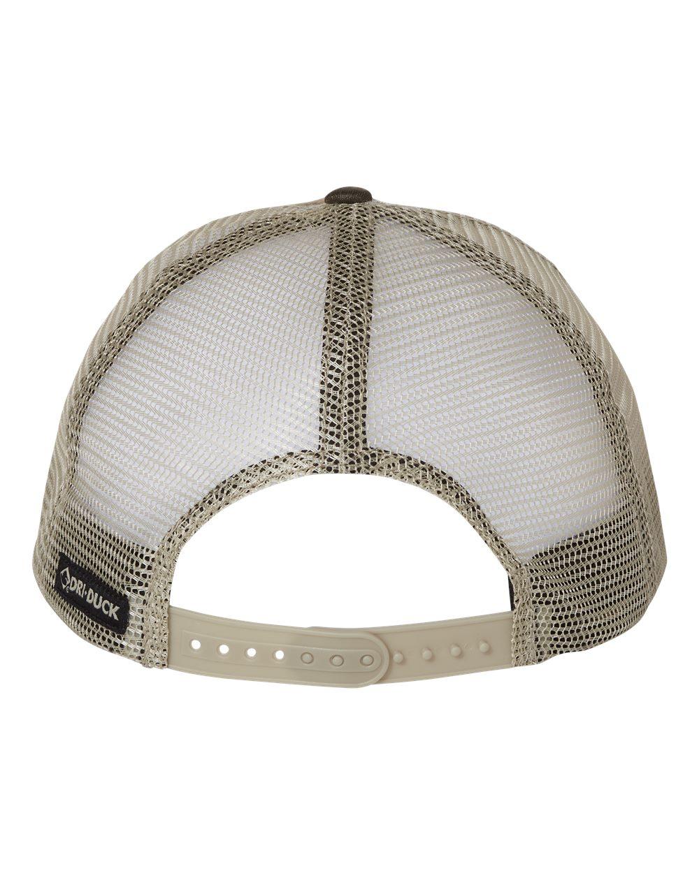 3466 Dri Duck Covert Trucker Cap - Back Image