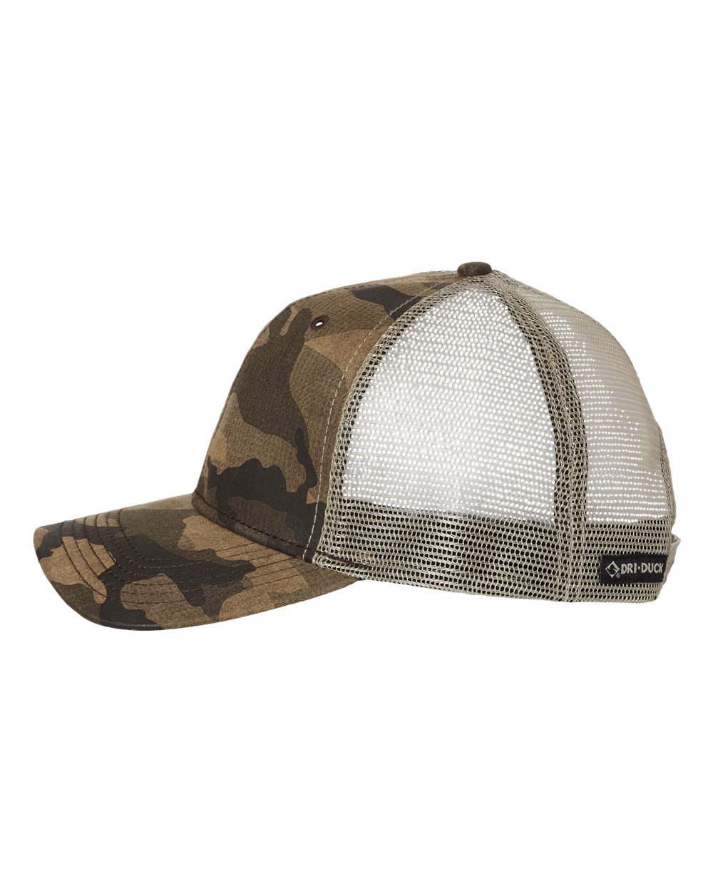 3466 Dri Duck Covert Trucker Cap - Siide Image