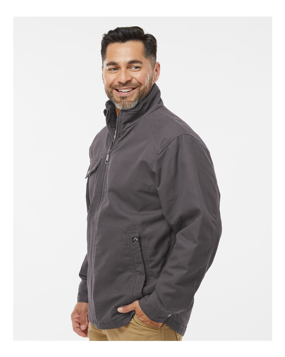 5037 Dri Duck Endeavor Canyon Cloth Canvas Jacket with Sherpa Lining - Siide Image