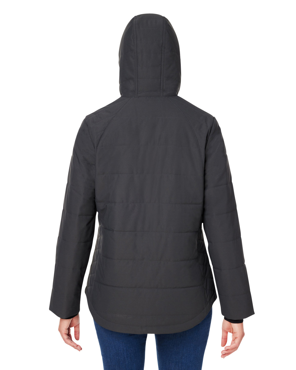 9414 Dri Duck Ladies Quantum Puffer Jacket - Back Image