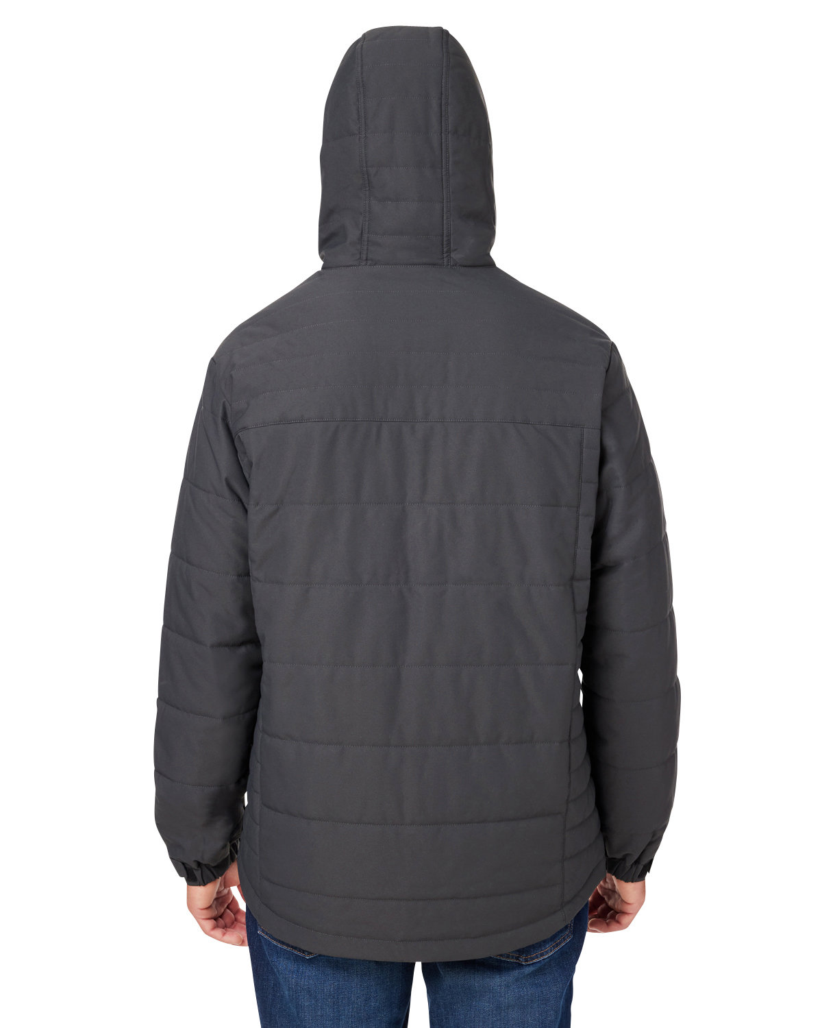5323DD Dri Duck Mens Quantum Puffer Jacket - Back Image