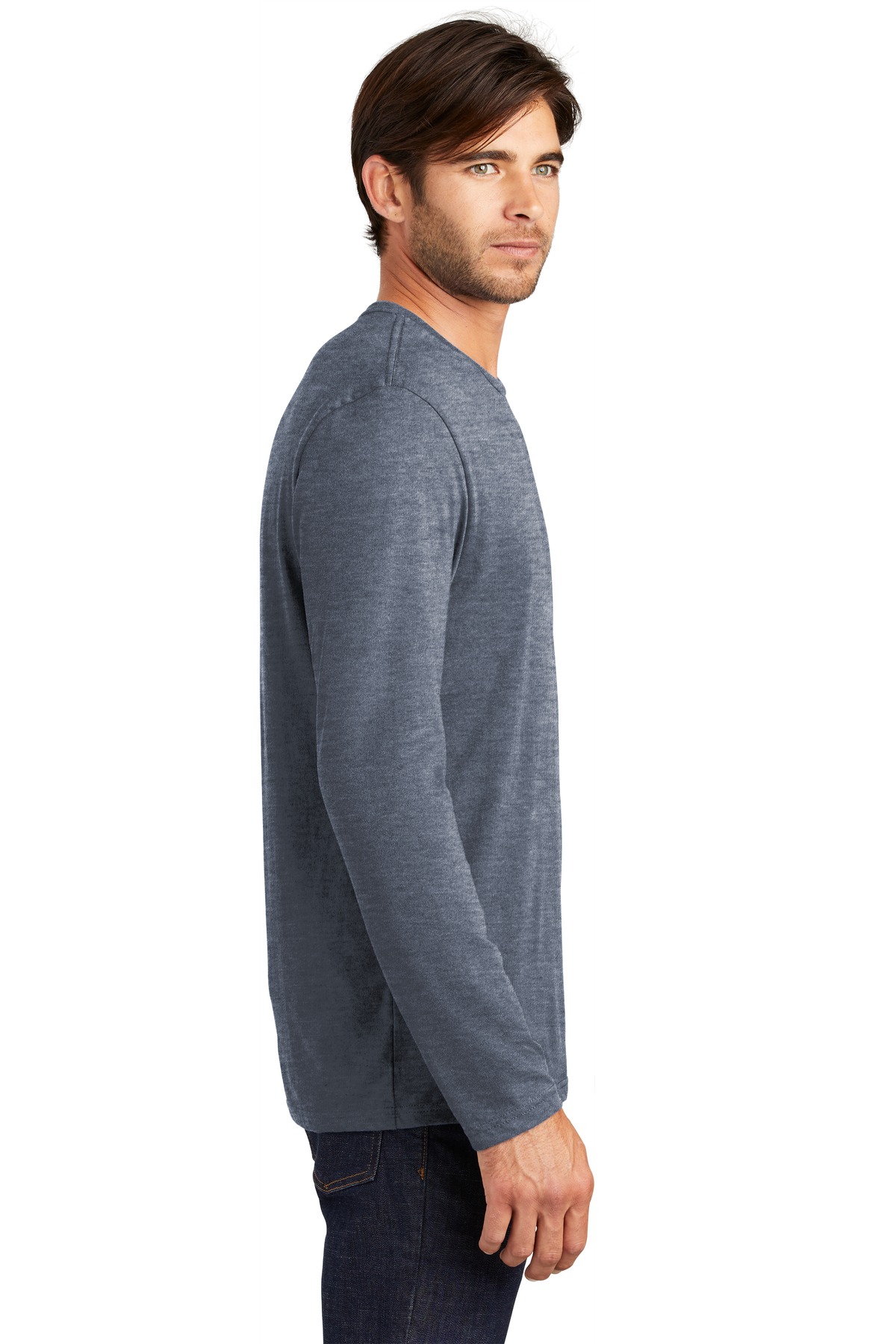 DT105 District Perfect Weight Long Sleeve Tee. - Siide Image