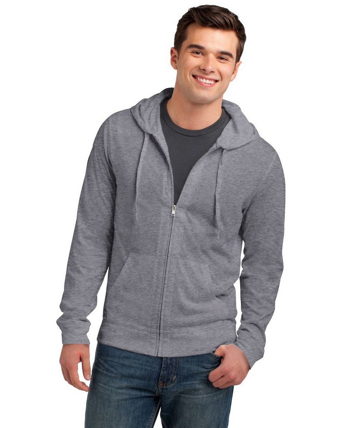 DT1100 District Jersey Full-Zip Hoodie. Zoom Image