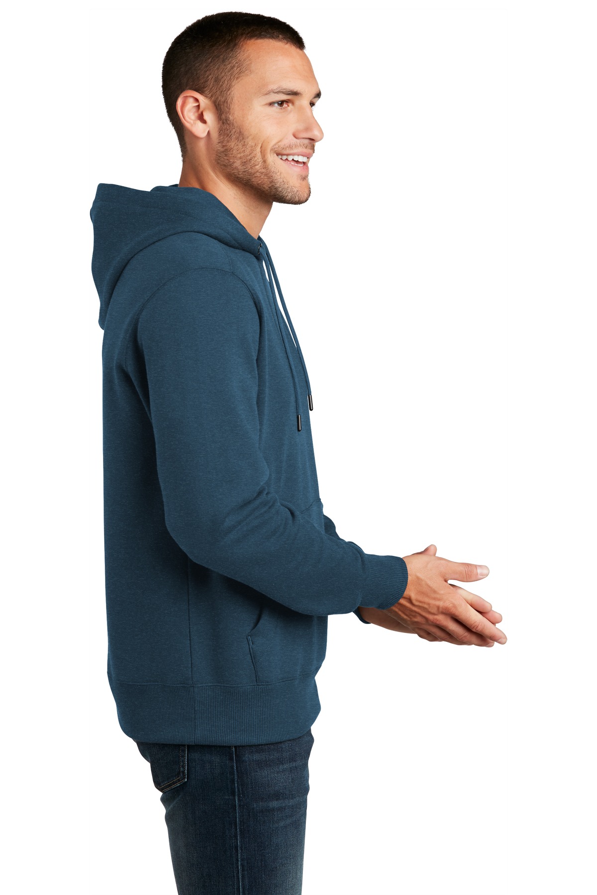 DT1101 District Perfect Weight Fleece Hoodie - Siide Image