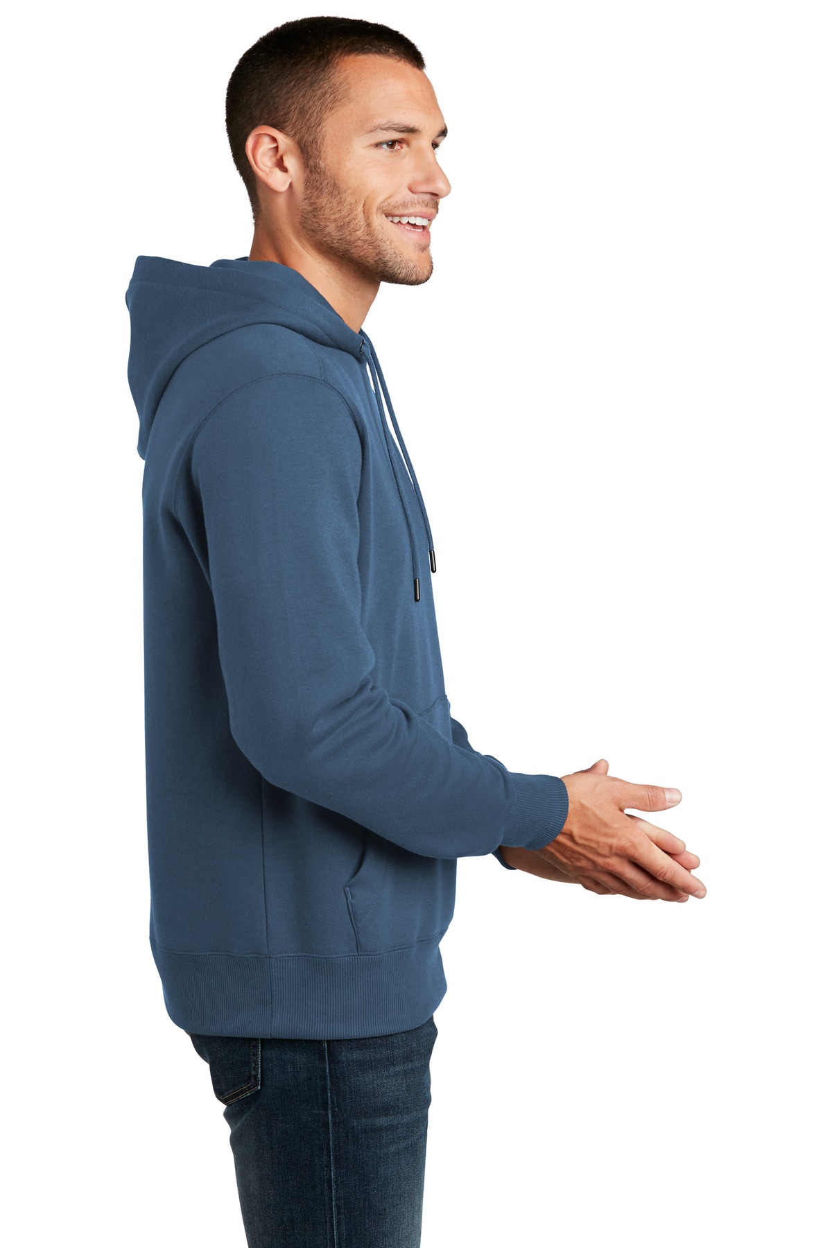 DT1101 District Perfect Weight Fleece Hoodie - Siide Image