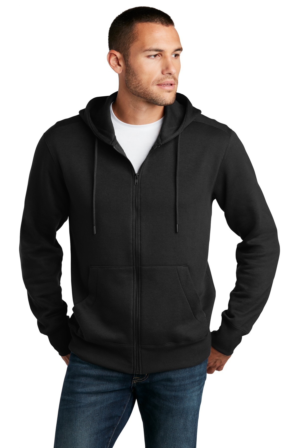 DT1103 District Perfect Weight Fleece Full-Zip Hoodie DT1103 District Perfect Weight Fleece Full-Zip Hoodie
