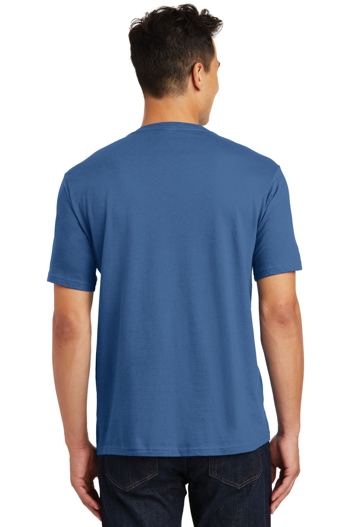 DT1170 District Made Mens Perfect Weight V-Neck Tee. - Back Image