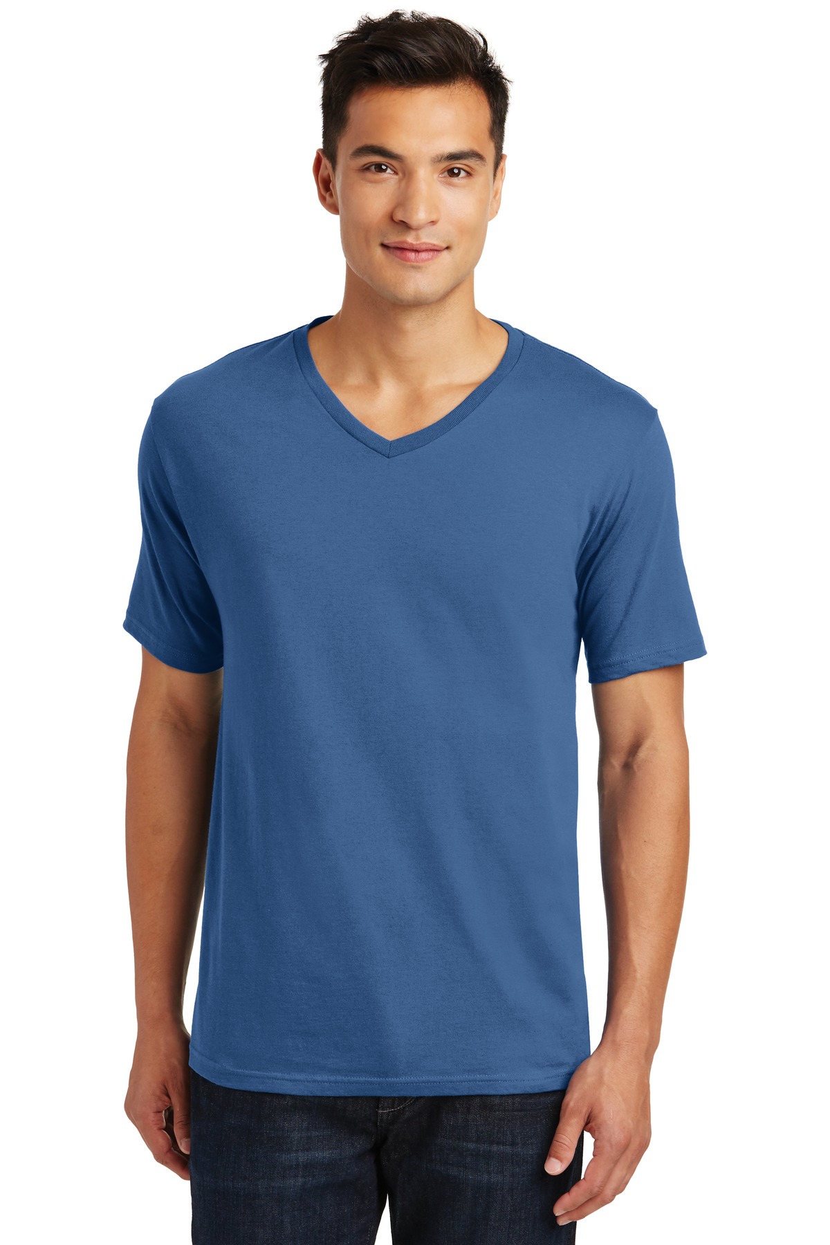 DT1170 District Made Mens Perfect Weight V-Neck Tee.