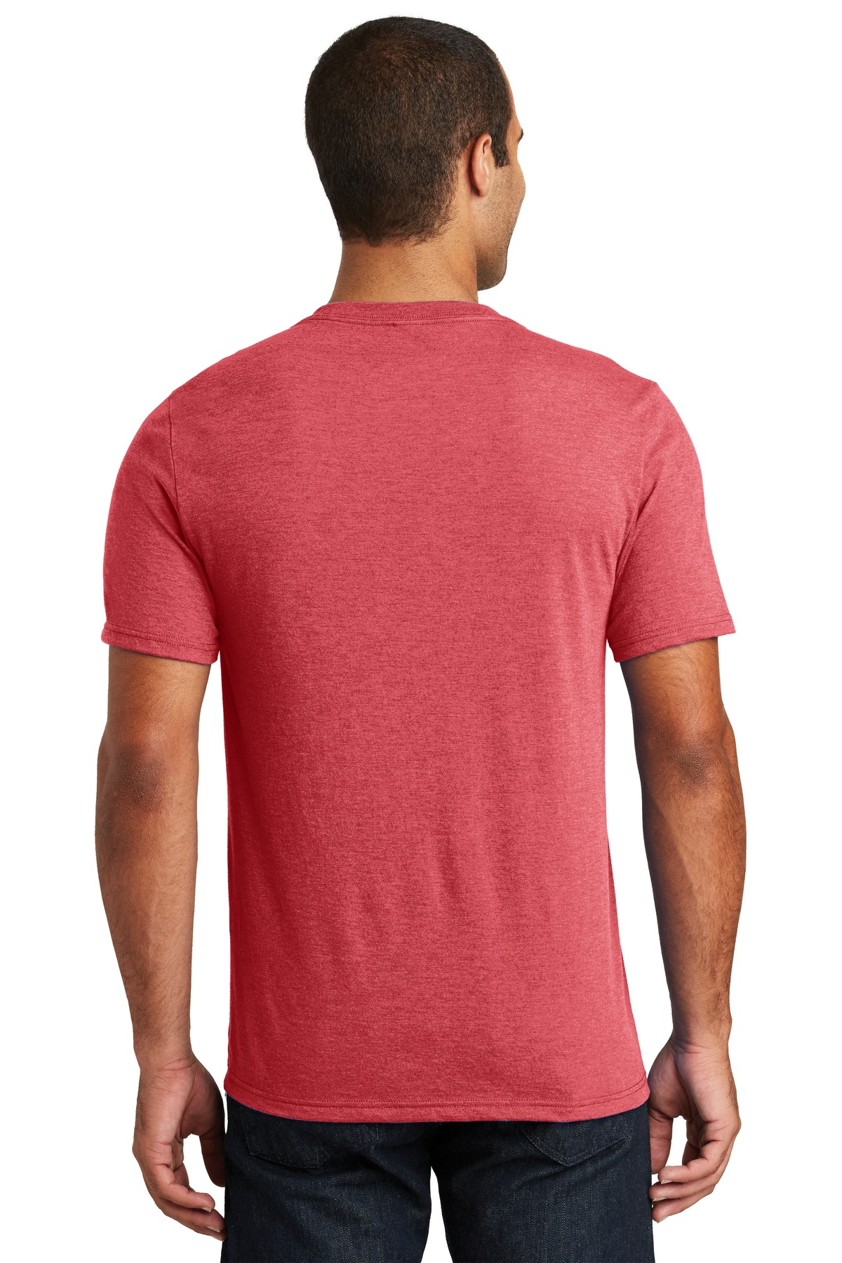 DT1350 District Perfect Tri V-Neck Tee. - Back Image