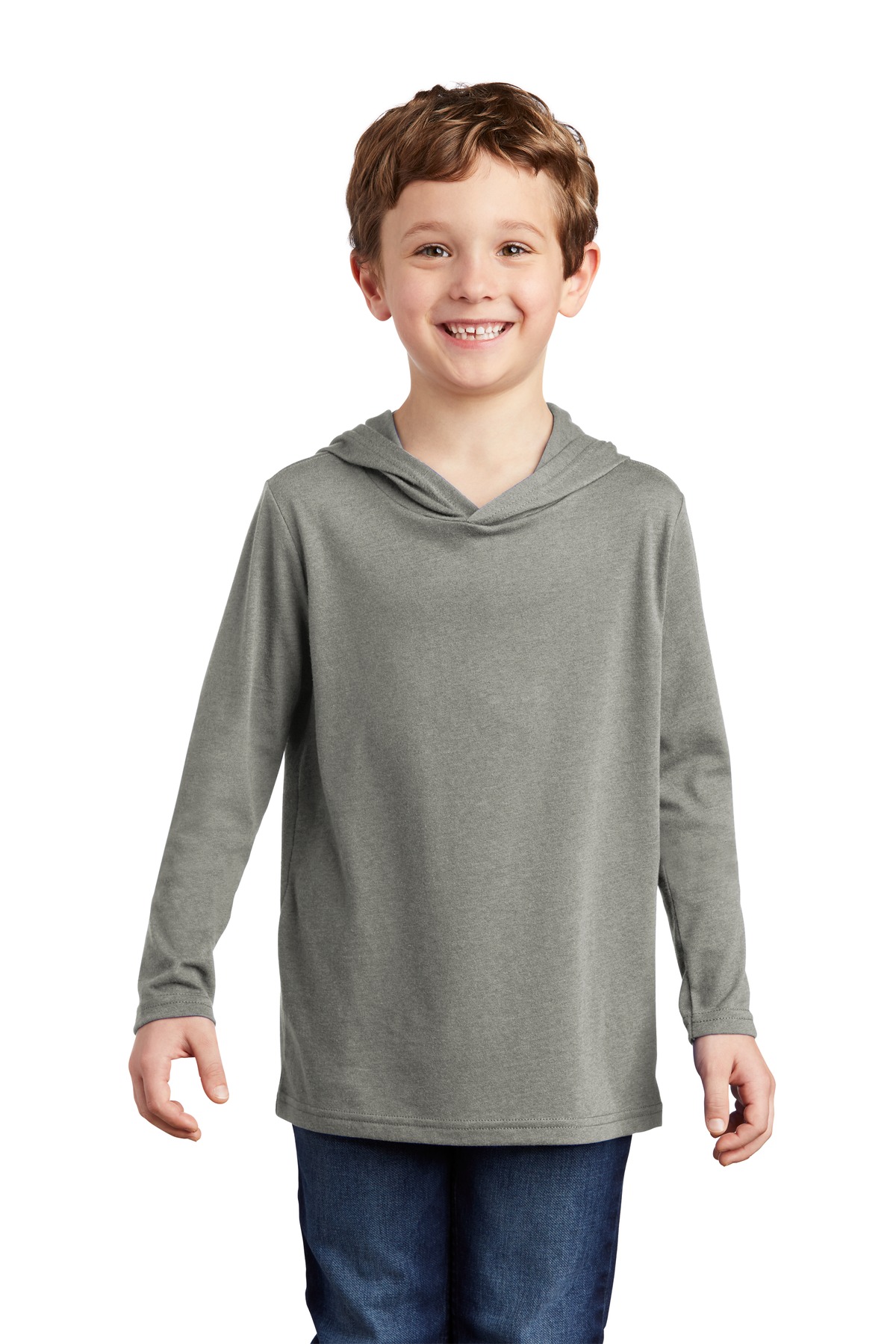 DT139Y District Youth Perfect Tri Long Sleeve Hoodie Zoom Image