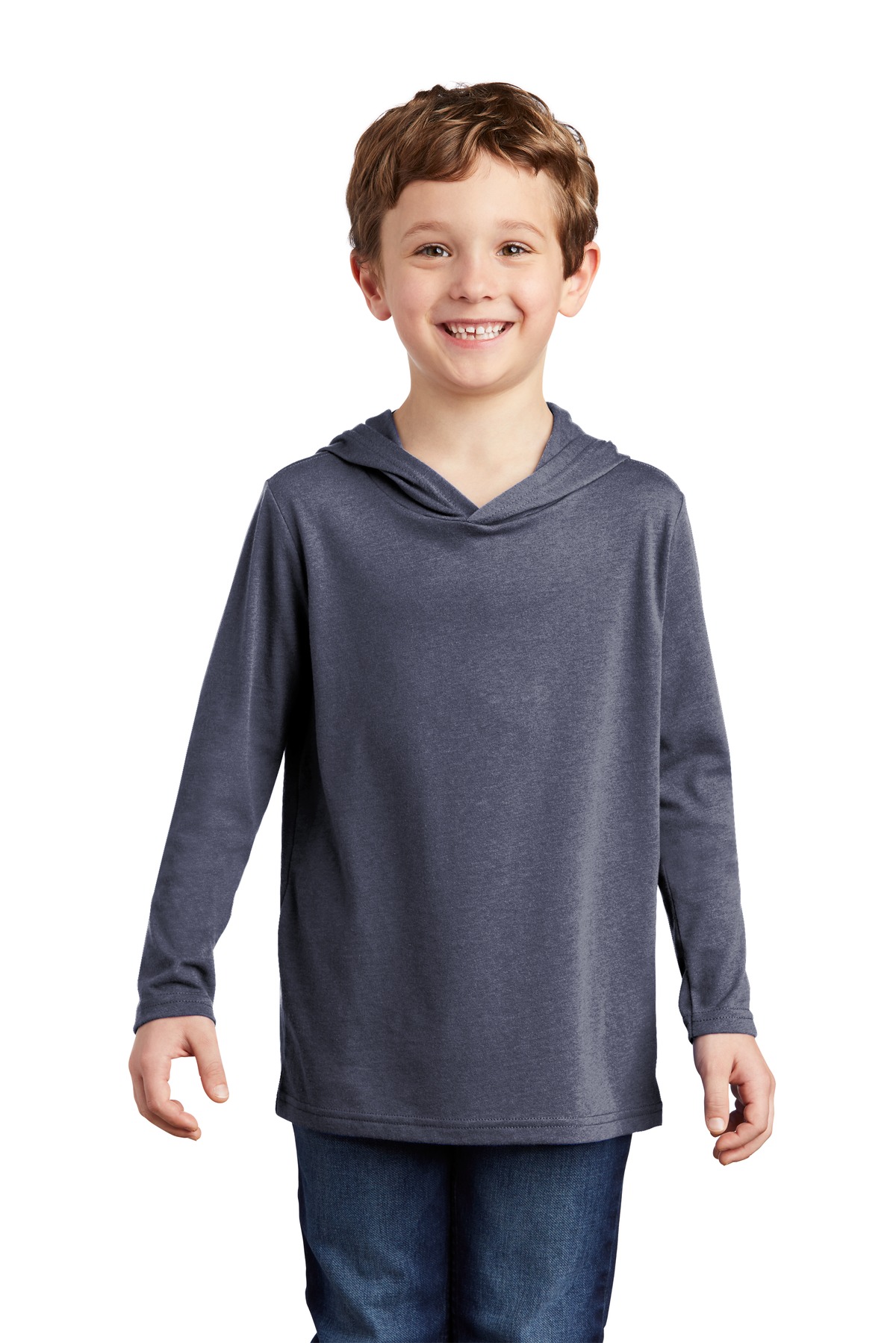 DT139Y District Youth Perfect Tri Long Sleeve Hoodie DT139Y District Youth Perfect Tri Long Sleeve Hoodie
