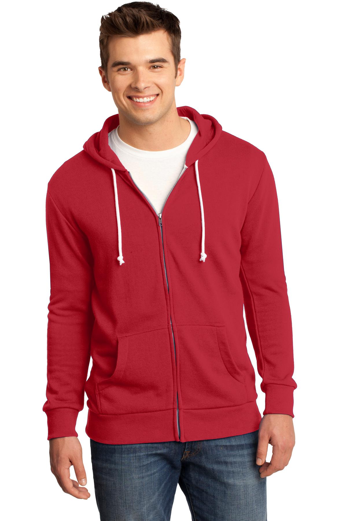 DT190 District - Young Mens Core Fleece Full-Zip Hoodie DT190 District - Young Mens Core Fleece Full-Zip Hoodie