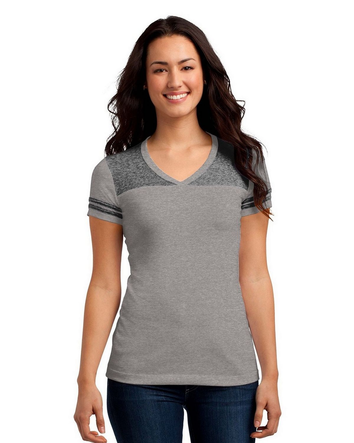 DT264 District Juniors Varsity V-Neck Tee.