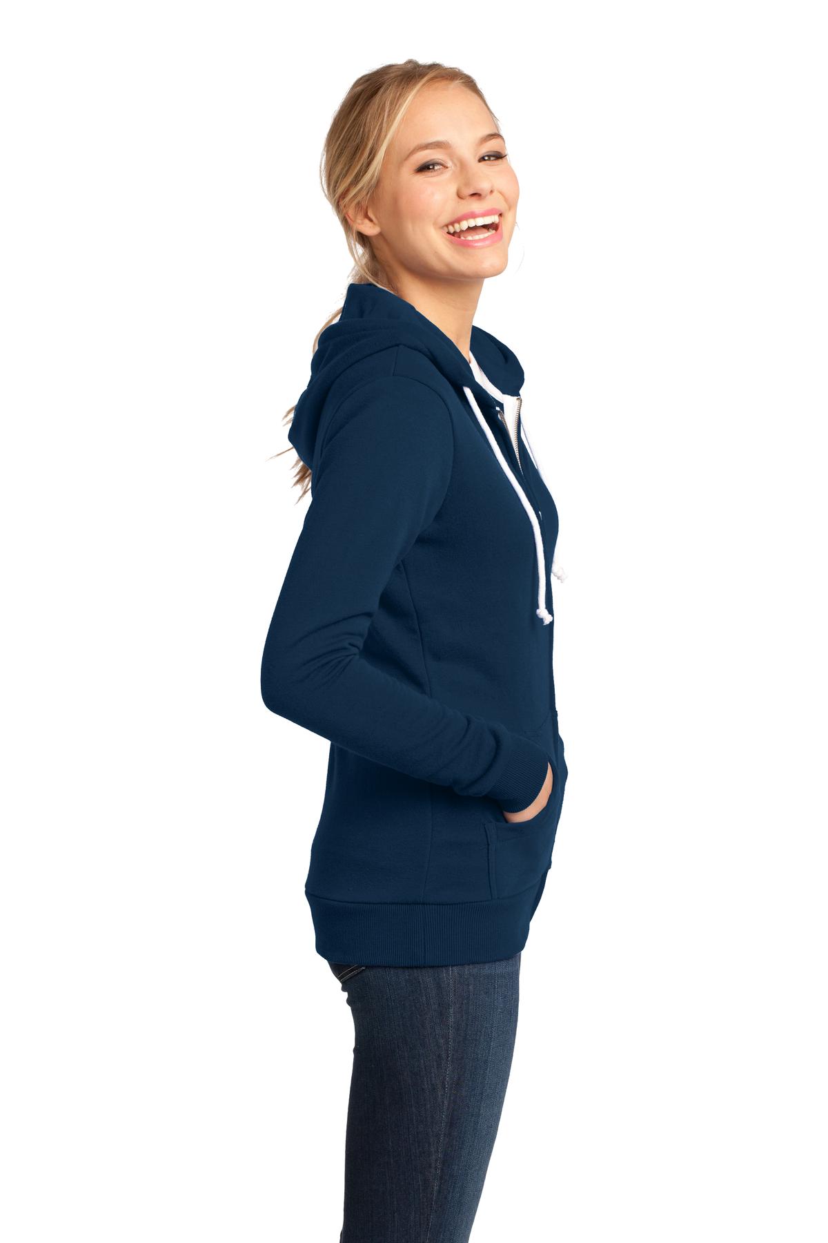 DT290 District - Juniors Core Fleece Full-Zip Hoodie DT290 District - Juniors Core Fleece Full-Zip Hoodie - Siide Image
