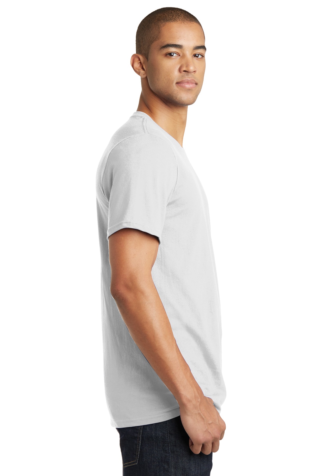DT5500 District - Young Mens The Concert Tee V-Neck - Siide Image