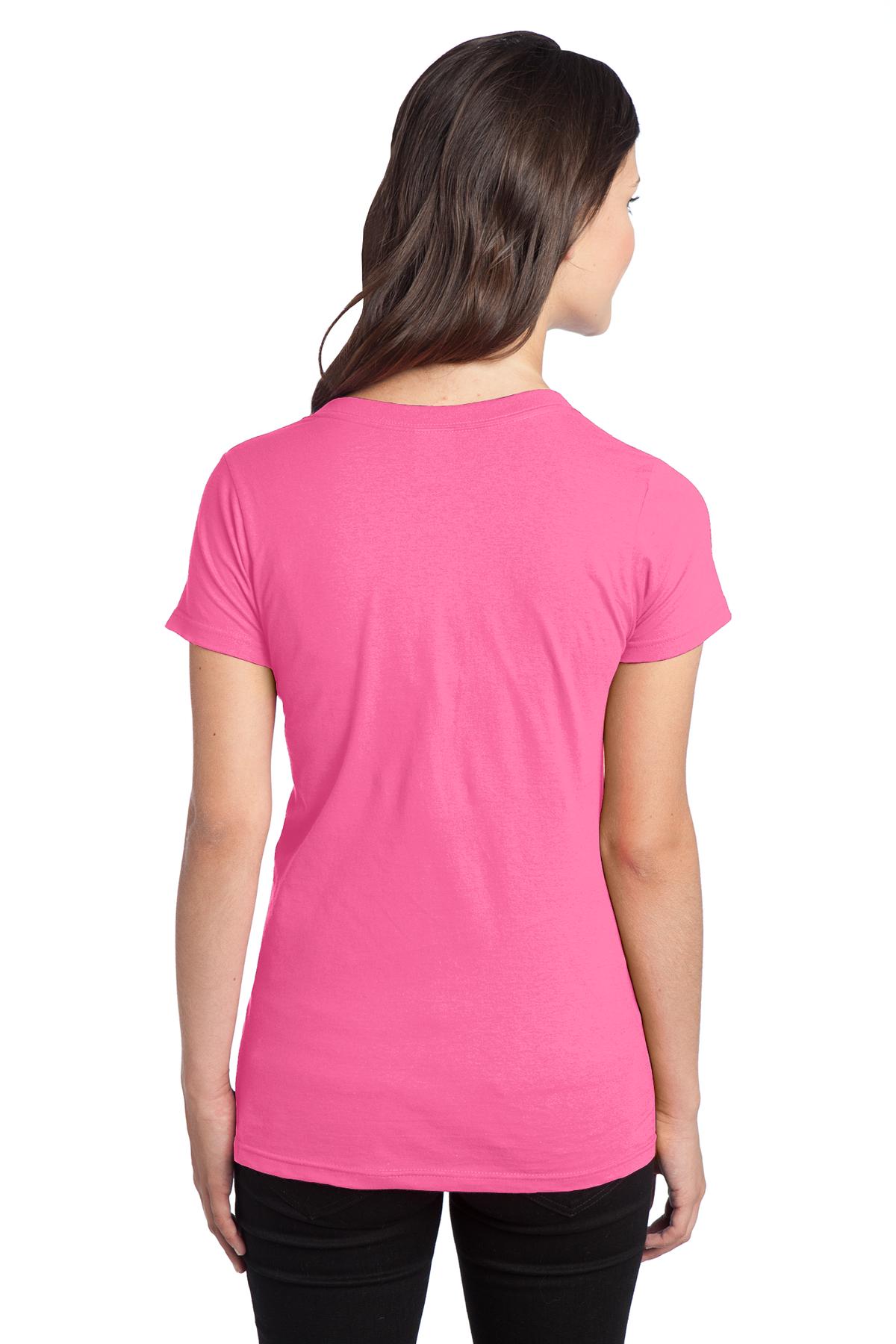 DT5501 District - Juniors The Concert Tee V-Neck. - Back Image