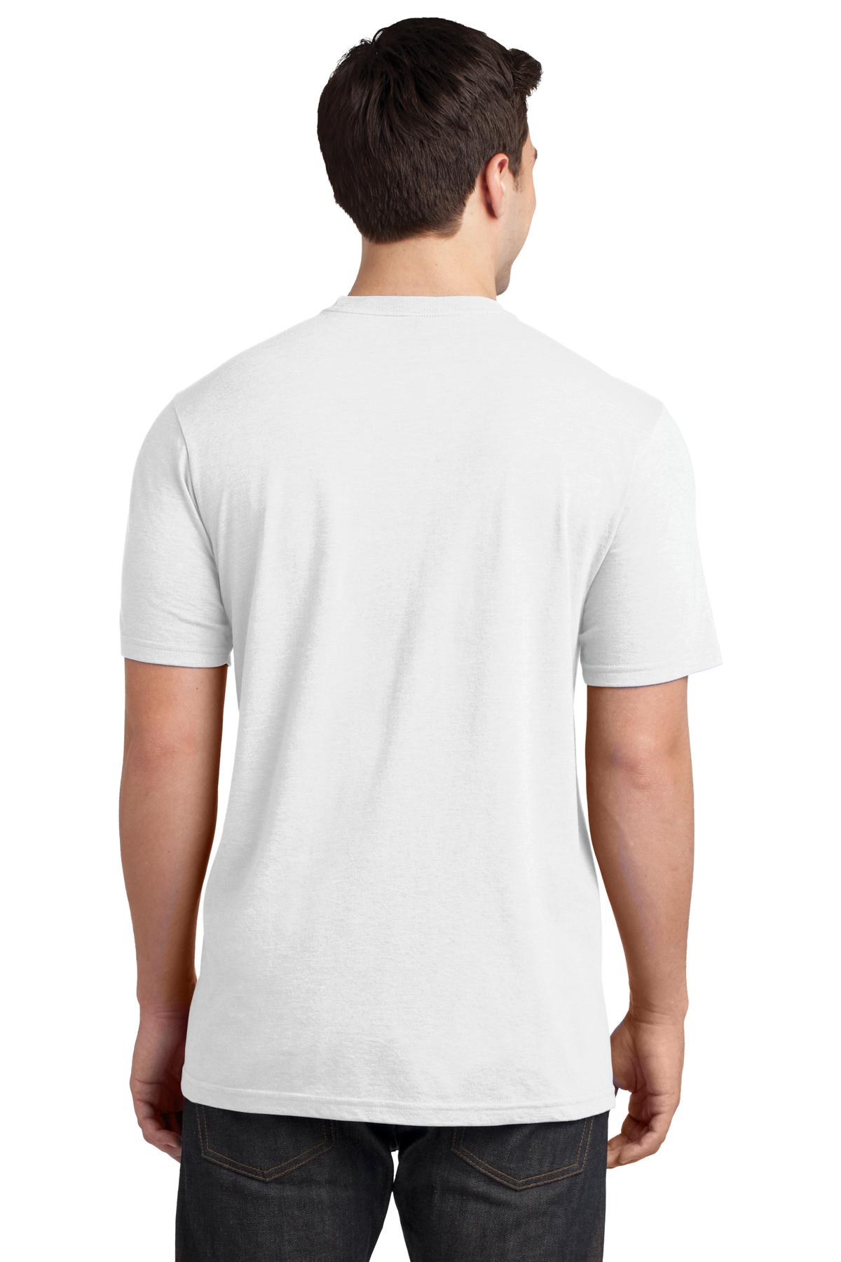 DT6000P District Very Important Tee with Pocket. - Back Image
