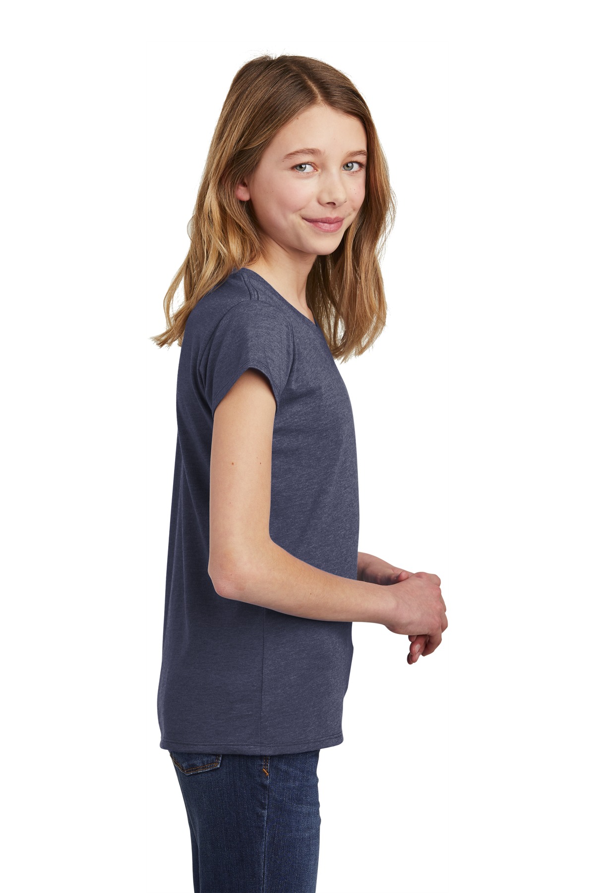 DT6001YG District Girls Very Important Tee . - Siide Image