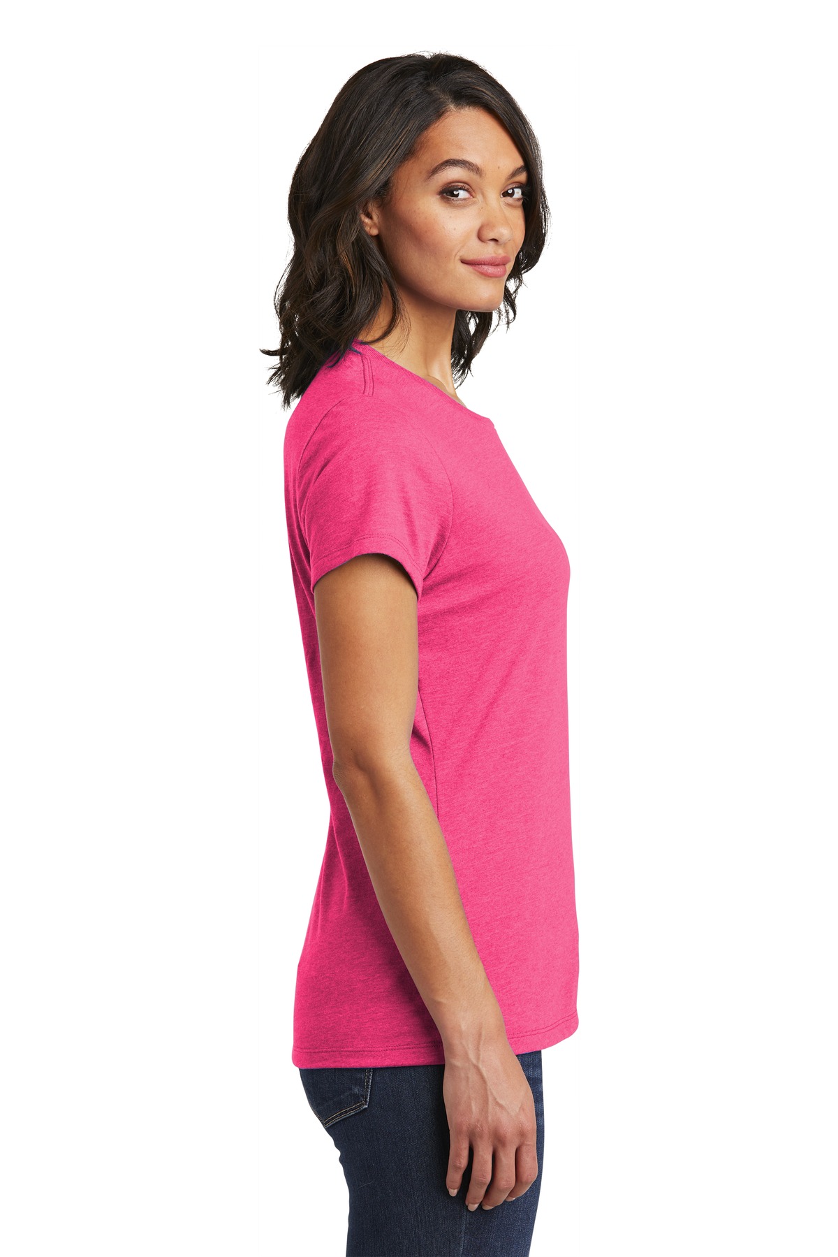 DT6002 District Womens Very Important Tee . - Siide Image