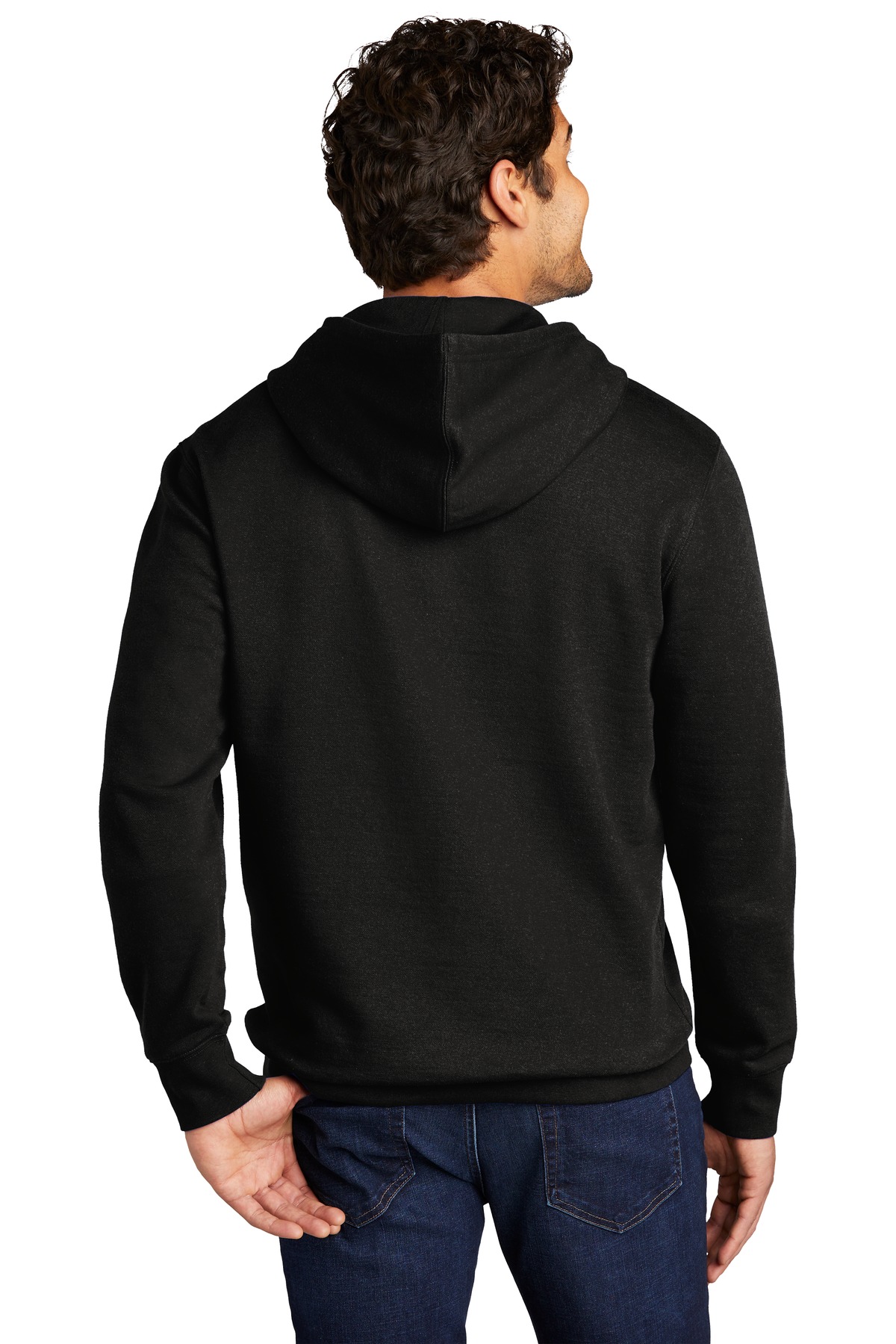 DT6100 District District V.I.T. Fleece Hoodie - Back Image