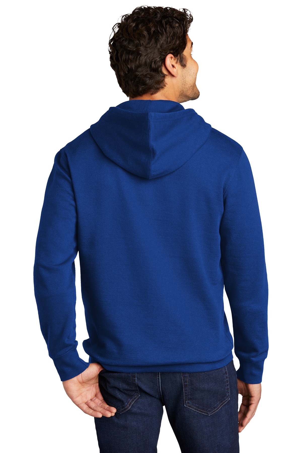DT6100 District District V.I.T. Fleece Hoodie - Back Image