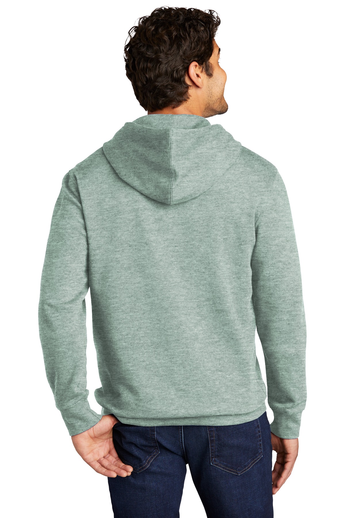 District Screen Print DT6100 V.I.T. Fleece Hoodie - Back Image