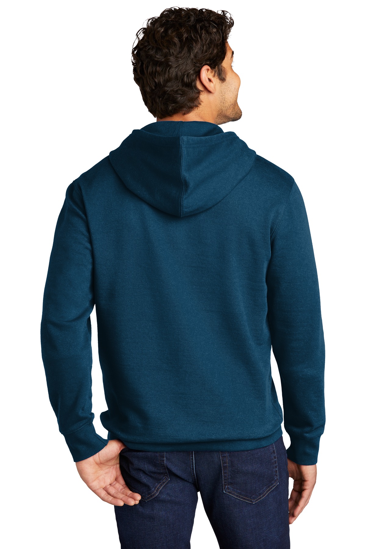 DT6100 District District V.I.T. Fleece Hoodie - Back Image