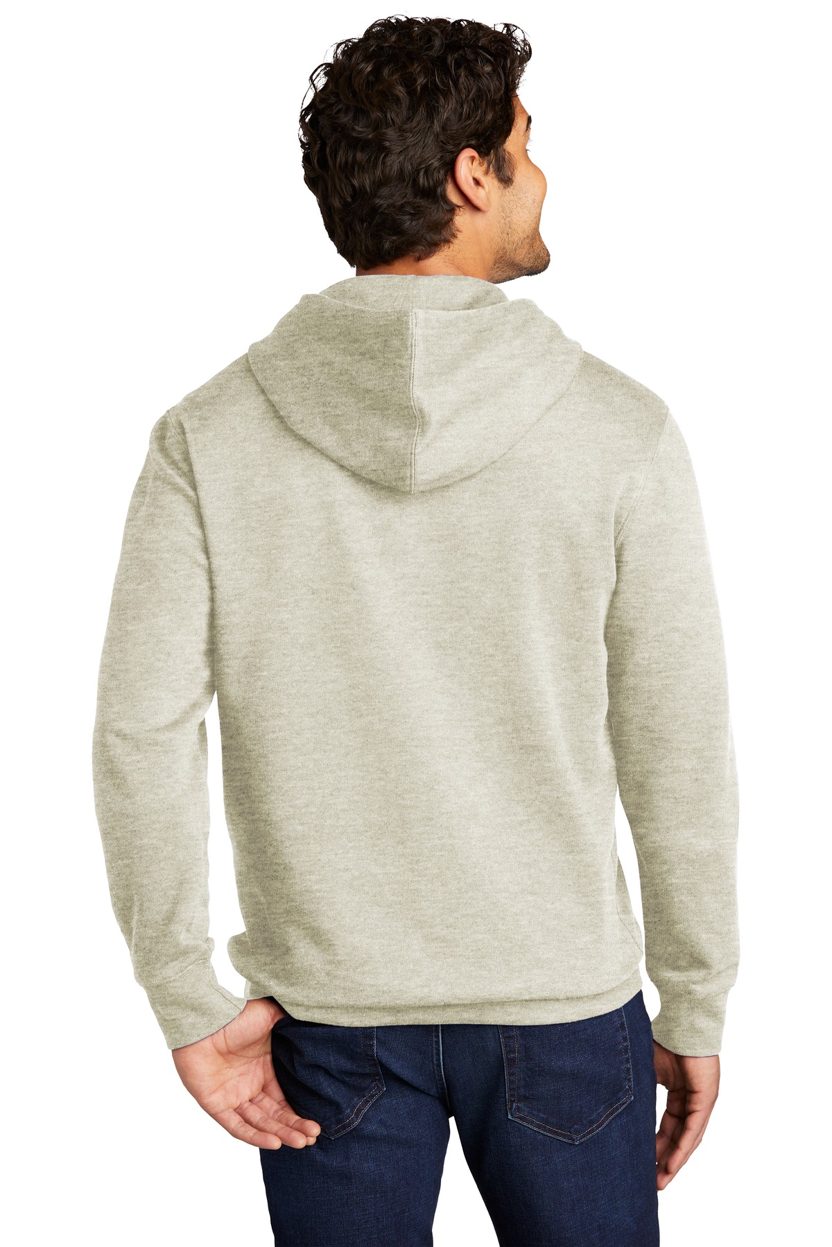 DT6100 District District V.I.T. Fleece Hoodie - Back Image