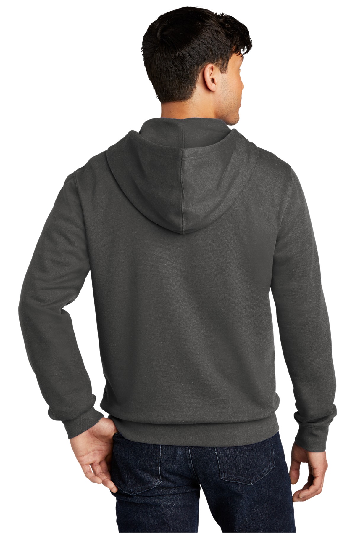 DT6102 District V.I.T. Fleece Full-Zip Hoodie - Back Image