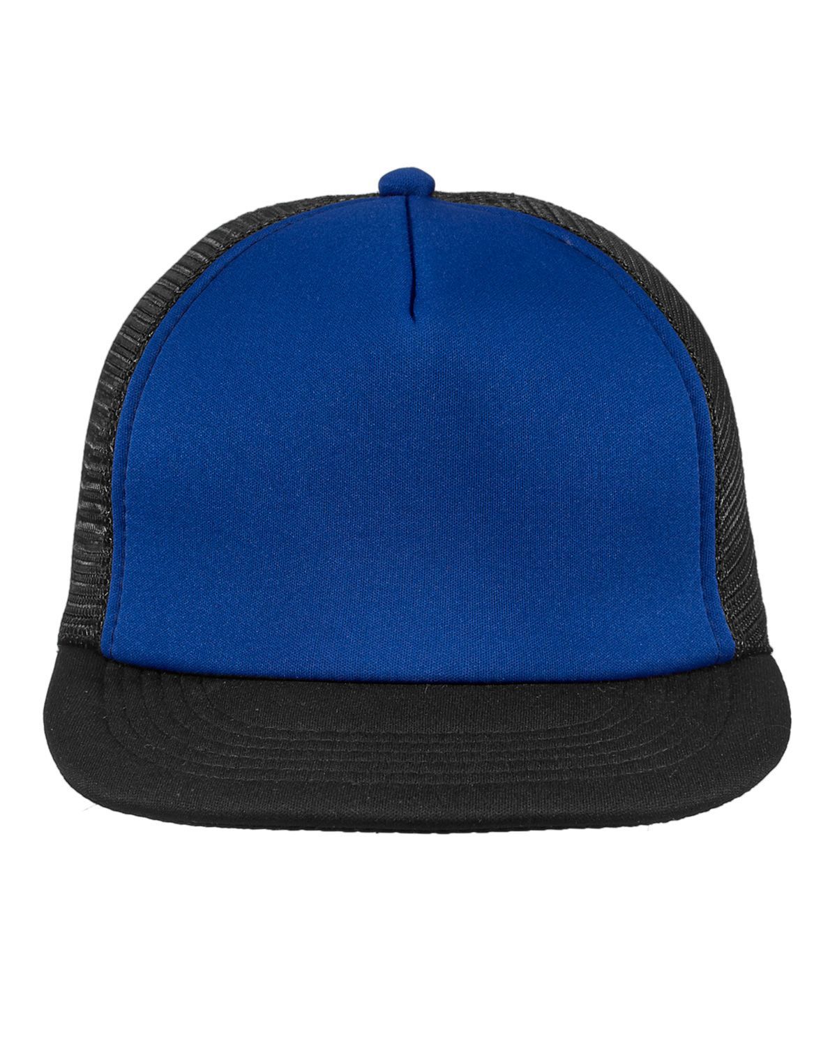 DT624 District Flat Bill Snapback Trucker Cap.