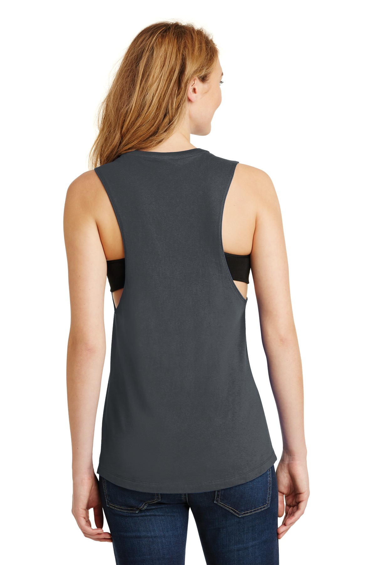DT6301 District Womens Fitted V.I.T. Festival Tank. - Back Image