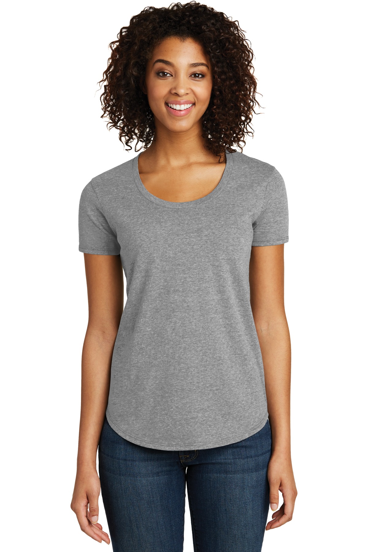 DT6401 District Womens Fitted Very Important Tee Scoop Neck