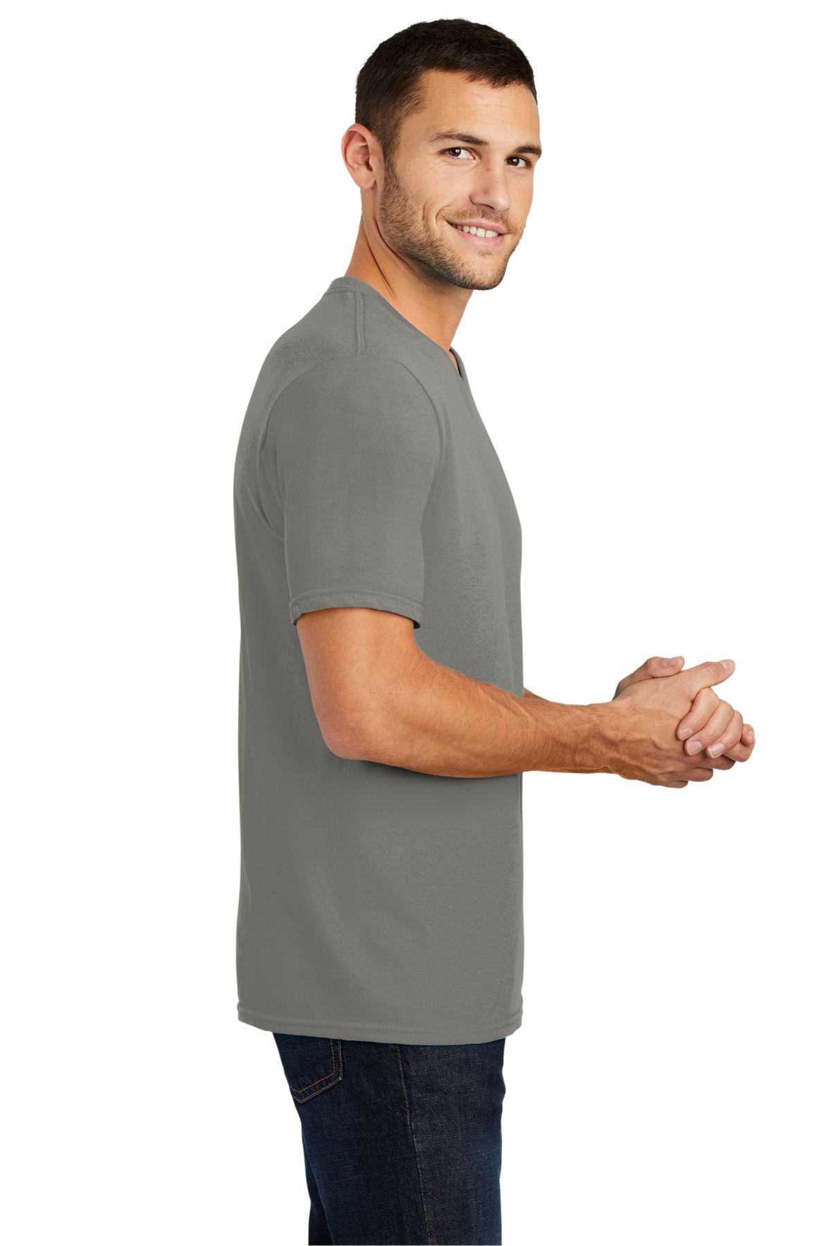 DT6500 District Very Important Tee V-Neck. - Siide Image