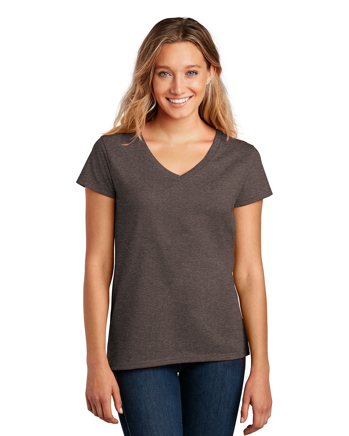 DT8001 District Womens Re-Tee V-Neck
