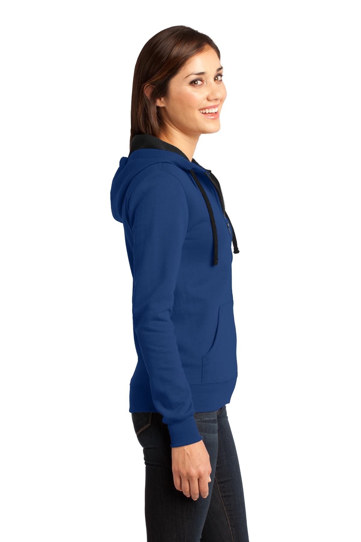 DT801 District - Juniors The Concert Fleece Full-Zip Hoodie. - Siide Image