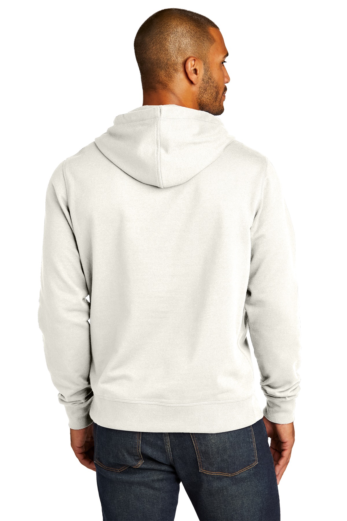 DT8100 District Re-Fleece Hoodie - Back Image