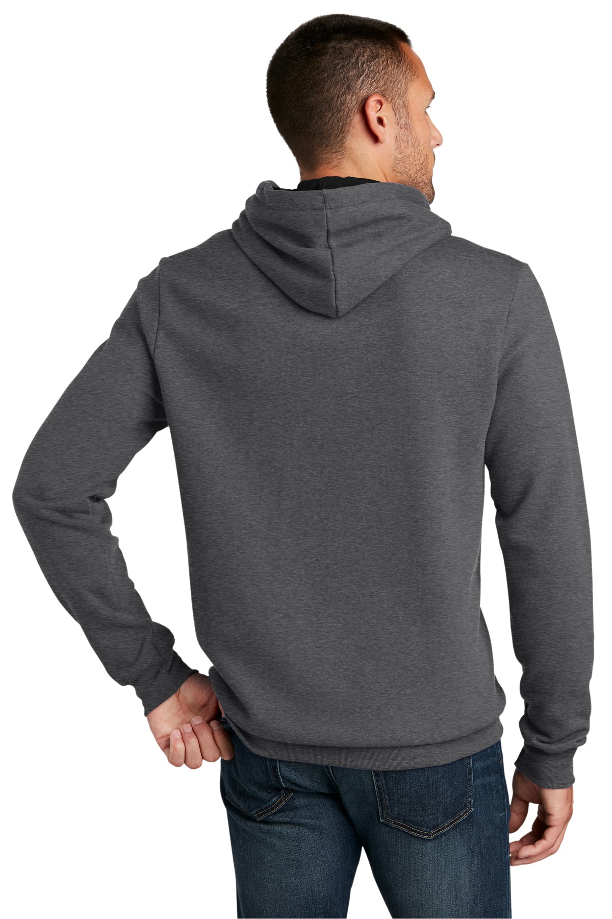 DT810 District The Concert Fleece Hoodie. - Back Image