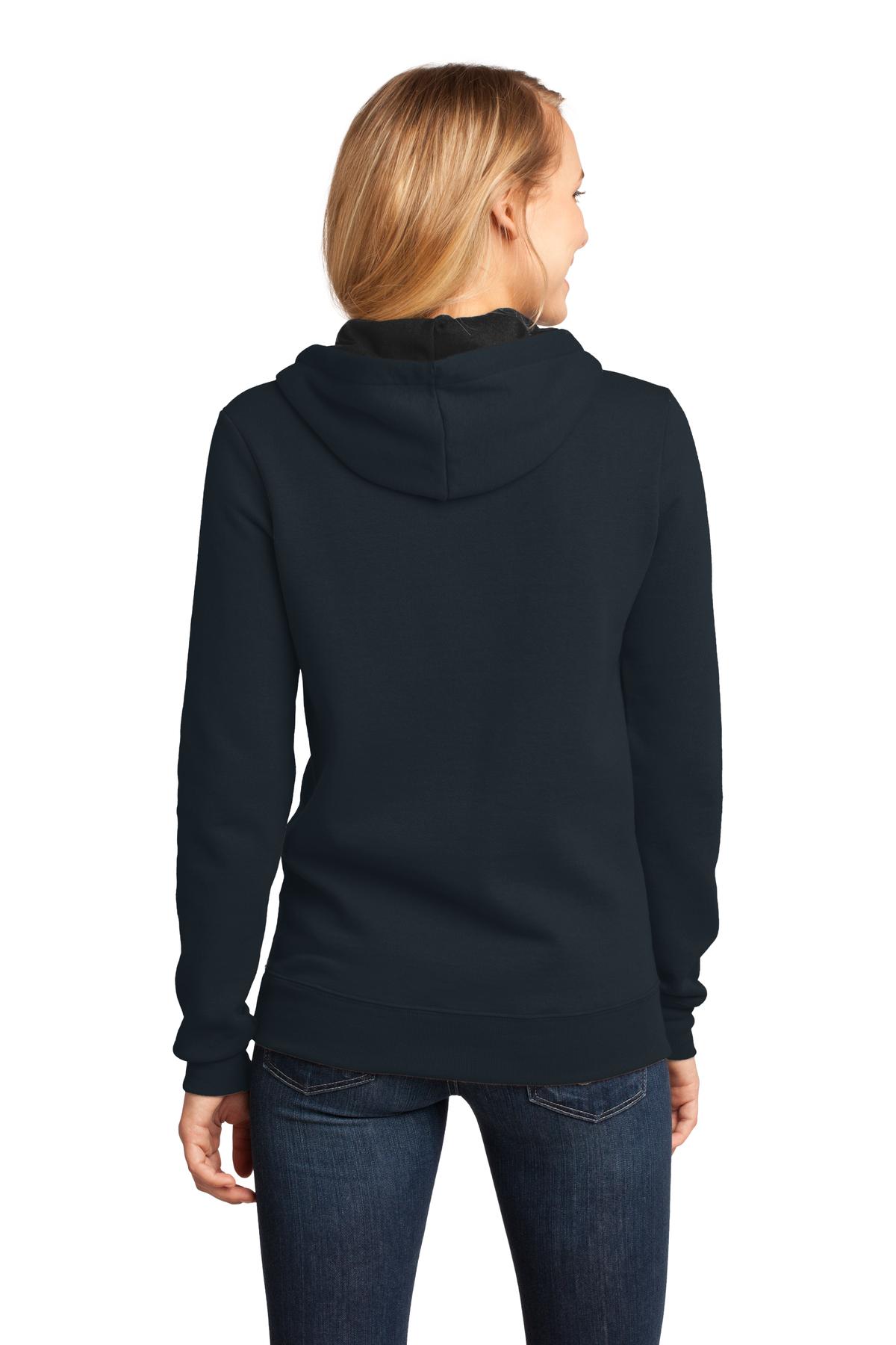 DT811 District - Juniors The Concert Fleece Hoodie. - Back Image