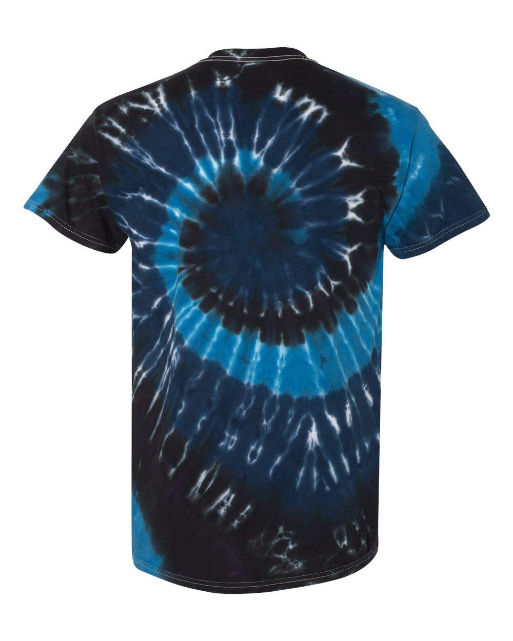 200MS Dyenomite Multi-Color Spiral Tie-Dyed T-Shirt - Back Image