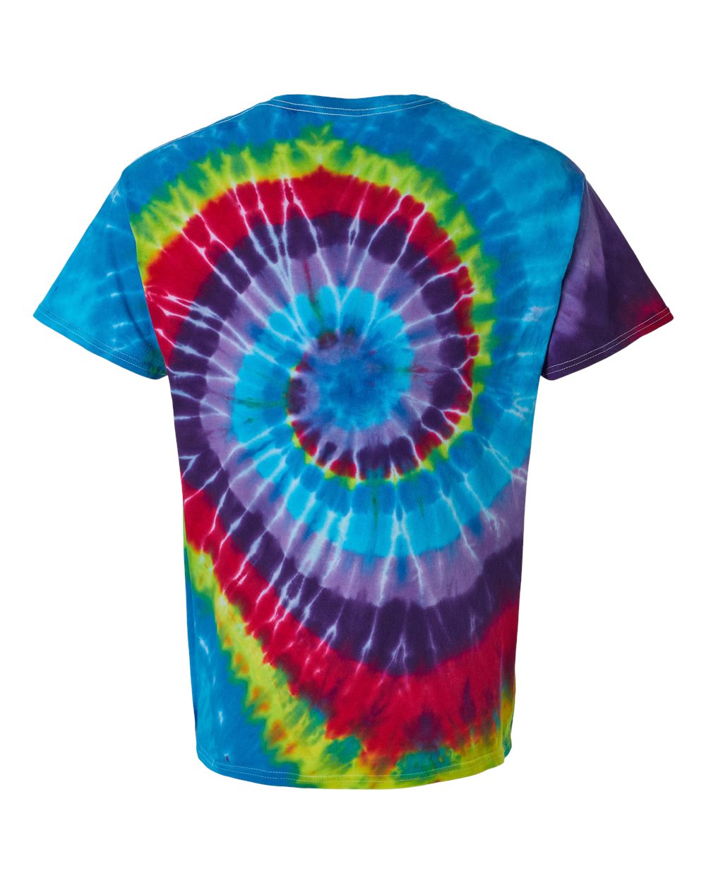 200MS Dyenomite Multi-Color Spiral Tie-Dyed T-Shirt - Back Image