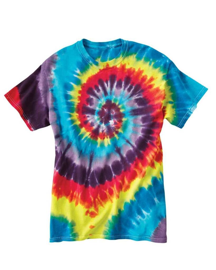 200MS Dyenomite Multi-Color Spiral Tie-Dyed T-Shirt