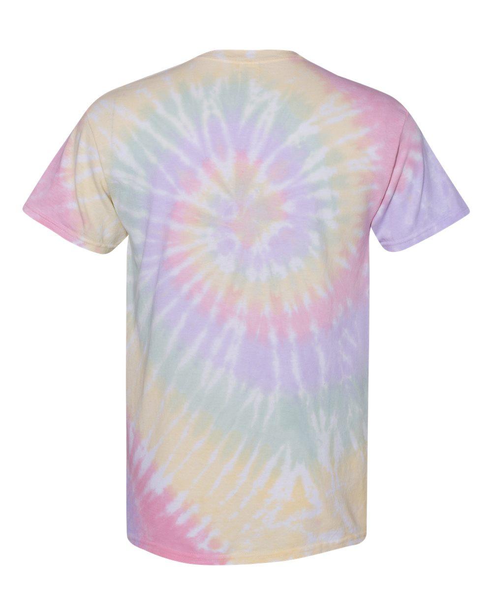 200MS Dyenomite Multi-Color Spiral Tie-Dyed T-Shirt - Back Image