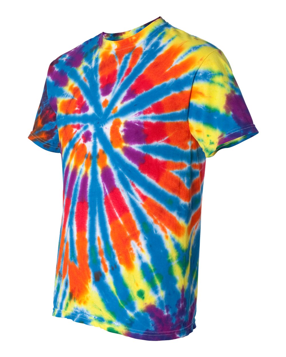 200TD Dyenomite Rainbow Cut-Spiral Tie-Dyed T-Shirt - Siide Image