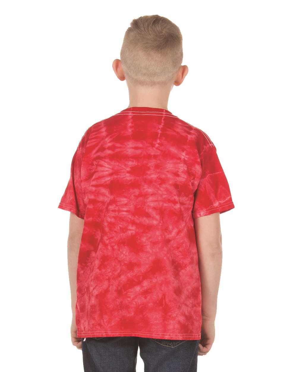 20BCR Dyenomite Youth Crystal Tie Dye T-Shirt - Back Image