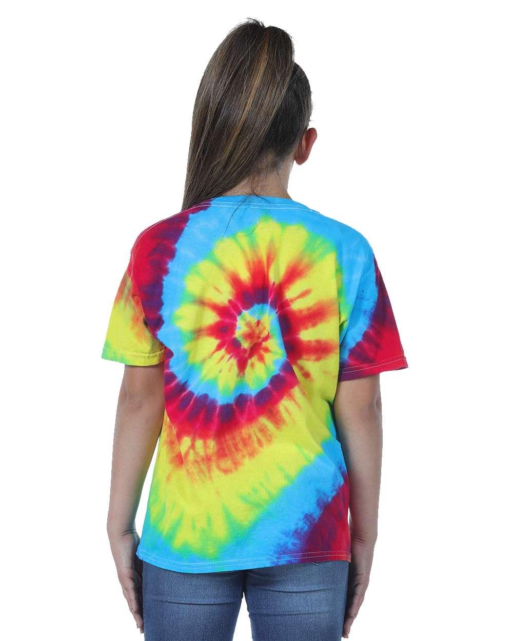 20BTI Dyenomite Youth Tide Tie Dye T-Shirt - Back Image