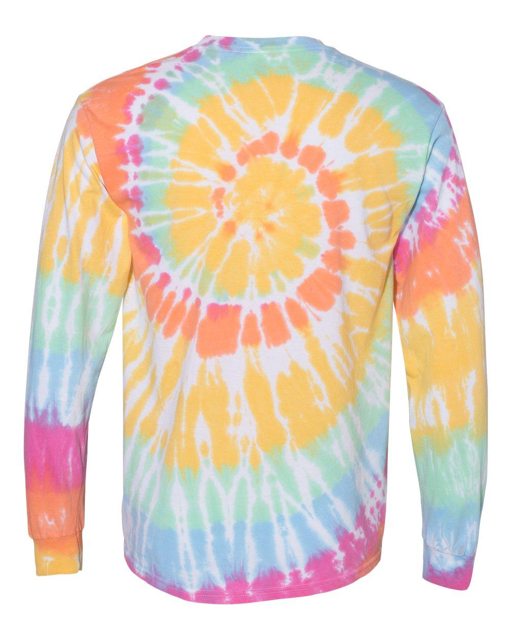 240MS Dyenomite Spiral Tie Dye Long Sleeve - Back Image