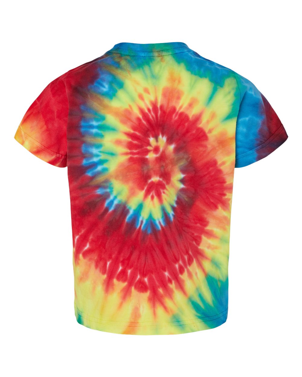 330MS Dyenomite Toddler Spiral Tie-Dyed T-Shirt - Back Image